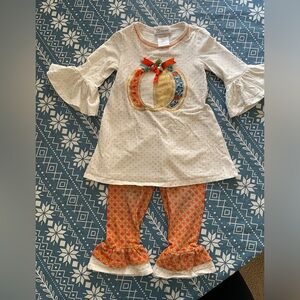 Girls size 5 Thanksgiving outfit Bonnie Jean